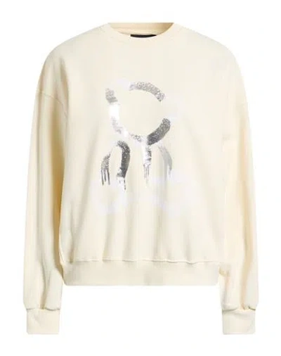 Disclaimer Woman Sweatshirt Ivory Size L Cotton In Neutral