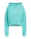 Disclaimer Woman Sweatshirt Light Green Size L Cotton