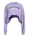 Disclaimer Woman Sweatshirt Lilac Size L Cotton In Purple