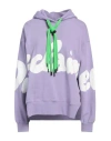 Disclaimer Woman Sweatshirt Lilac Size M Cotton In Purple