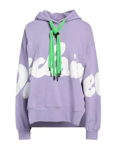 Disclaimer Woman Sweatshirt Lilac Size M Cotton In Purple