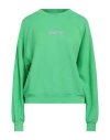 Disclaimer Woman Sweatshirt Lime Green Size L Cotton In Green