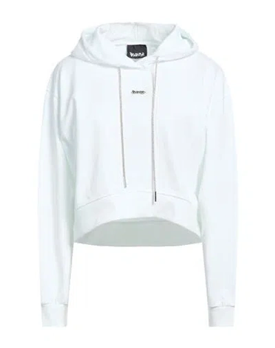 Disclaimer Woman Sweatshirt Off White Size L Cotton In Blue