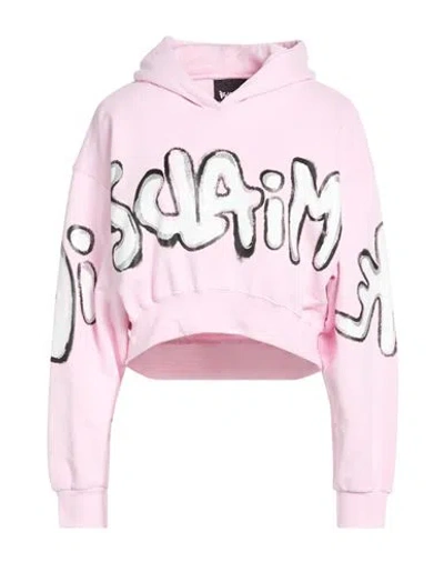 Disclaimer Woman Sweatshirt Pink Size S Cotton