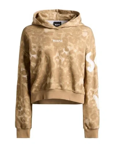 Disclaimer Woman Sweatshirt Sand Size L Cotton In Brown