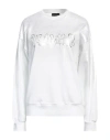 Disclaimer Woman Sweatshirt Silver Size L Cotton In Silver