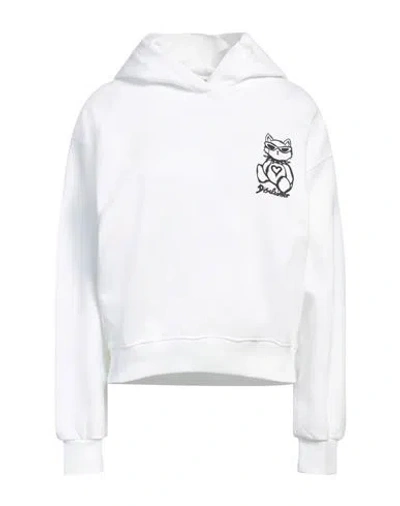 Disclaimer Woman Sweatshirt White Size L Cotton