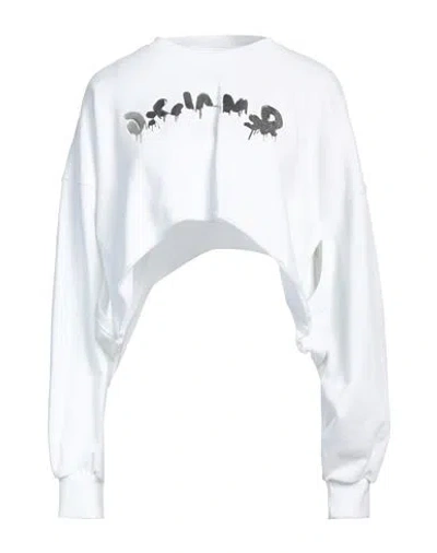 Disclaimer Woman Sweatshirt White Size L Cotton