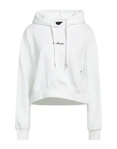 Disclaimer Woman Sweatshirt White Size L Cotton In Multi