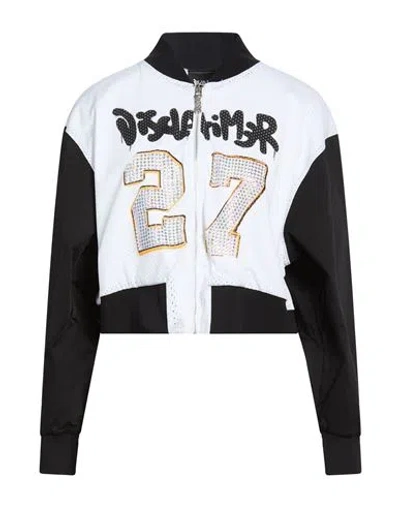 Disclaimer Woman Sweatshirt White Size L Polyester, Elastane In Multi