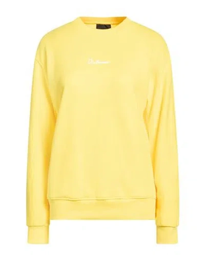 Disclaimer Woman Sweatshirt Yellow Size Xs Cotton