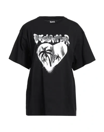 Disclaimer Woman T-shirt Black Size M Cotton