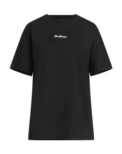Disclaimer Woman T-shirt Black Size M Cotton