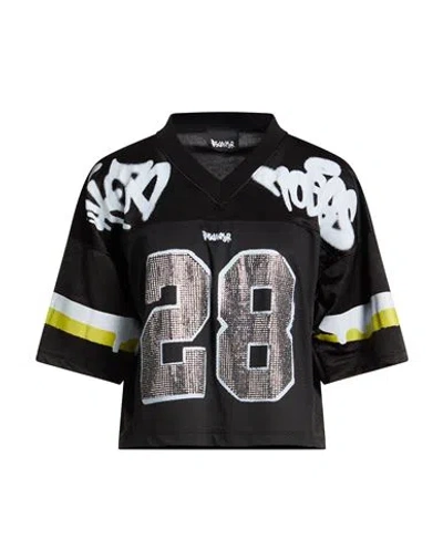 Disclaimer Woman T-shirt Black Size S Polyester