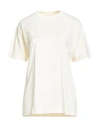 Disclaimer Woman T-shirt Cream Size M Cotton