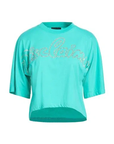 Disclaimer Woman T-shirt Green Size Xs Cotton In Blue
