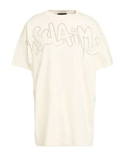 Disclaimer Woman T-shirt Ivory Size L Cotton In White
