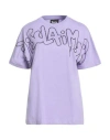 Disclaimer Woman T-shirt Lilac Size L Cotton