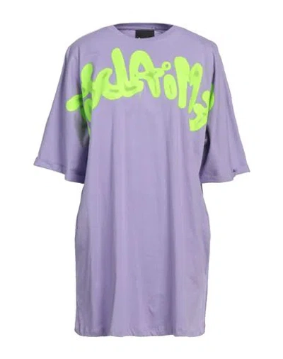 Disclaimer Woman T-shirt Lilac Size L Cotton In Purple