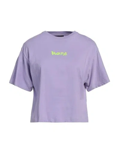Disclaimer Woman T-shirt Lilac Size L Cotton In Purple