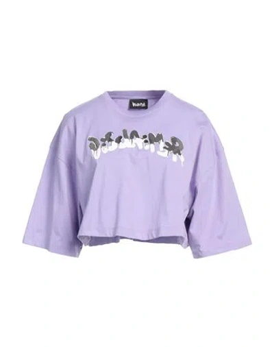 Disclaimer Woman T-shirt Lilac Size L Cotton In Purple
