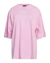 Disclaimer Woman T-shirt Pink Size L Cotton In Pink