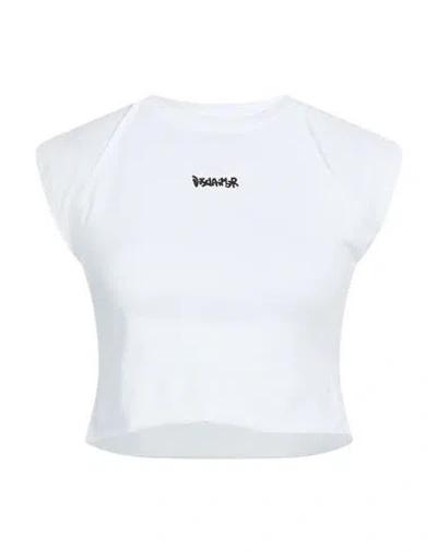 Disclaimer Woman T-shirt White Size S Cotton