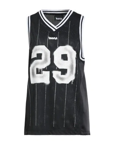 Disclaimer Woman Tank Top Black Size S Polyester, Elastane In Gray