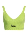 Disclaimer Woman Top Acid Green Size S Cotton In Green