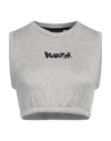 Disclaimer Woman Top Light Grey Size M Rayon, Polyester, Elastane In Grey