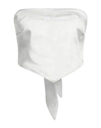 Disclaimer Woman Top Light Grey Size S Polyester, Elastane In Animal Print