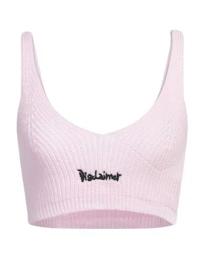Disclaimer Woman Top Pink Size S Cotton