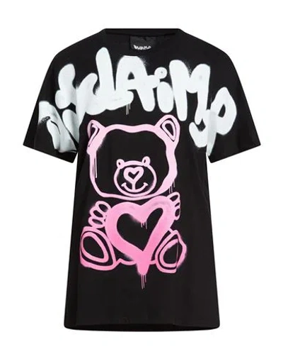 Disclaimer Woman T-shirt Black Size L Cotton