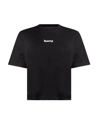 Disclaimer Woman T-shirt Black Size L Cotton
