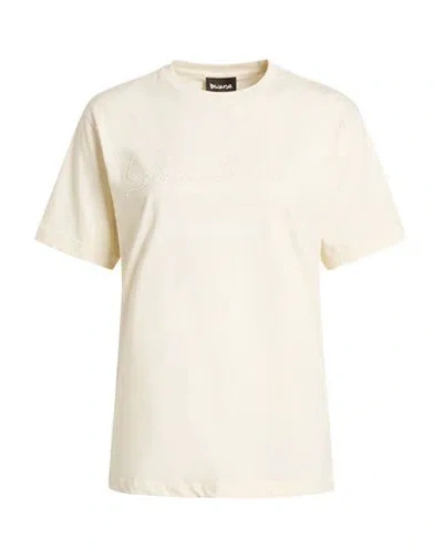 Disclaimer Woman T-shirt Cream Size S Cotton In Neutral