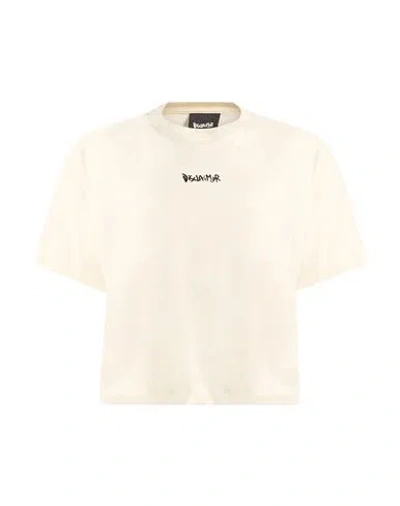 Disclaimer Woman T-shirt Ivory Size M Cotton In Neutral