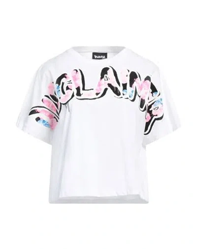 Disclaimer Woman T-shirt White Size L Cotton