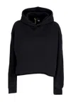 Disclaimer Women's Short Hoodie W Strass Logo Crop Hoodie Black In Blue