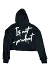 Disclaimer Women's Sweater  With Hood In Black