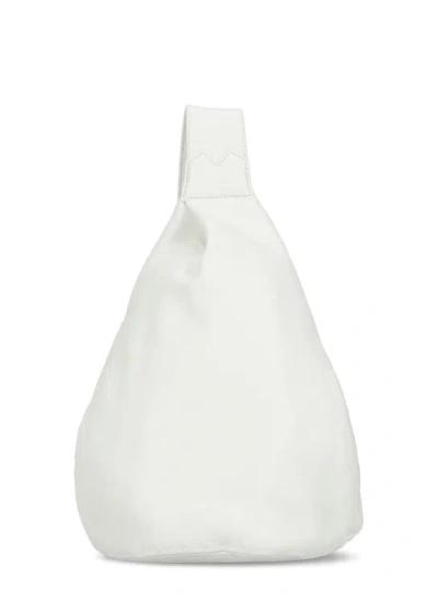 Discord X Yohji Yamamoto Leather Shoulder Bag In White
