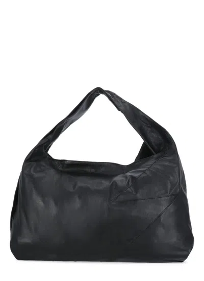 Discord Yohji Yamamoto Leather Shoulder Bag In Black