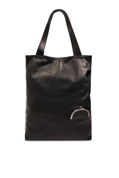 Discord Yohji Yamamoto Clasp Top Handle Bag In Black
