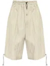 Discord Yohji Yamamoto Cropped Palazzo Pants In 中性色