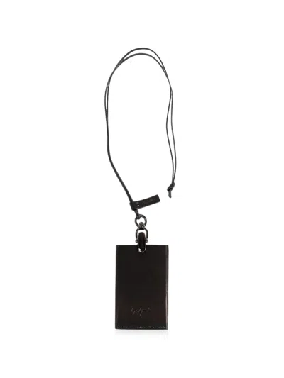 Discord Yohji Yamamoto Leather Card Holder In Black
