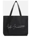 Discord Yohji Yamamoto Large Signature Tote Bag In Black