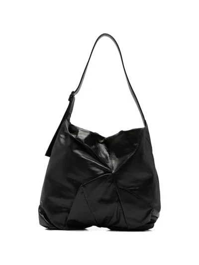 Discord Yohji Yamamoto Leather Tote Bag In Black