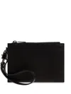 Discord Yohji Yamamoto Logo-debossed Clutch Bag In Black