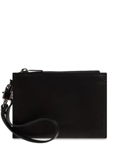 Discord Yohji Yamamoto Logo-debossed Clutch Bag In Black