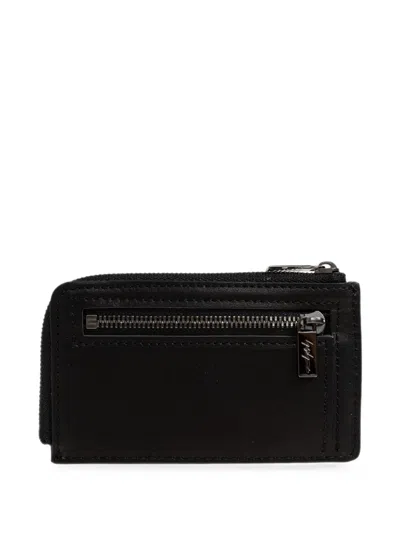 Discord Yohji Yamamoto Logo-detail Leather Card Holder In Black