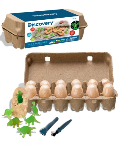 Discovery Kids' Dig And Discover Dino Excavation Eggs In Beige,khaki